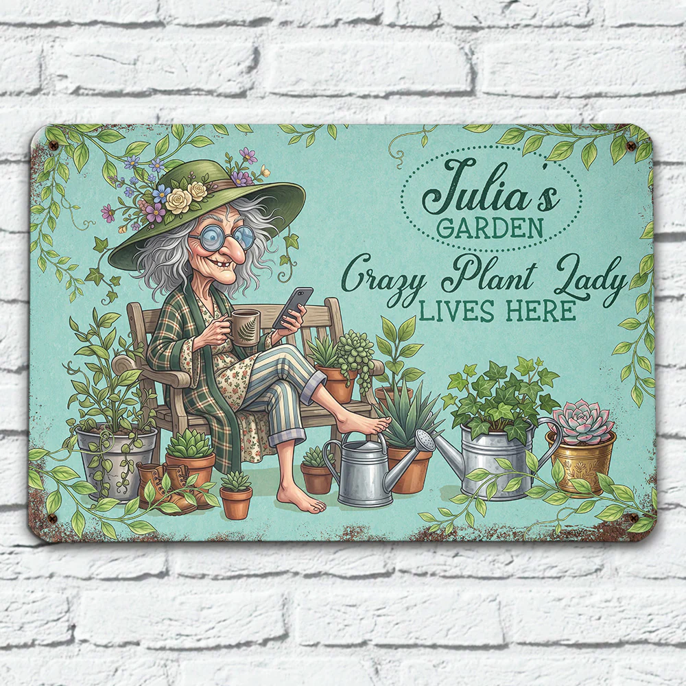Funny Garden - Personalized Custom Metal Sign