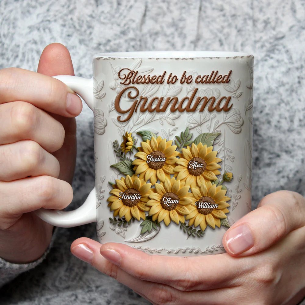 Garden Flower - Personalized Custom 3D Inflated Effect Mug - Image 3