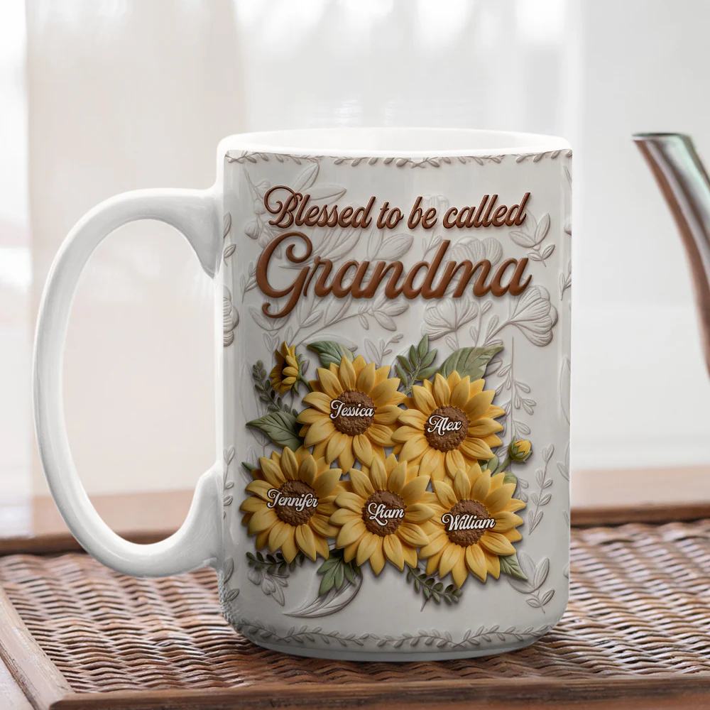Garden Flower - Personalized Custom 3D Inflated Effect Mug - Image 4