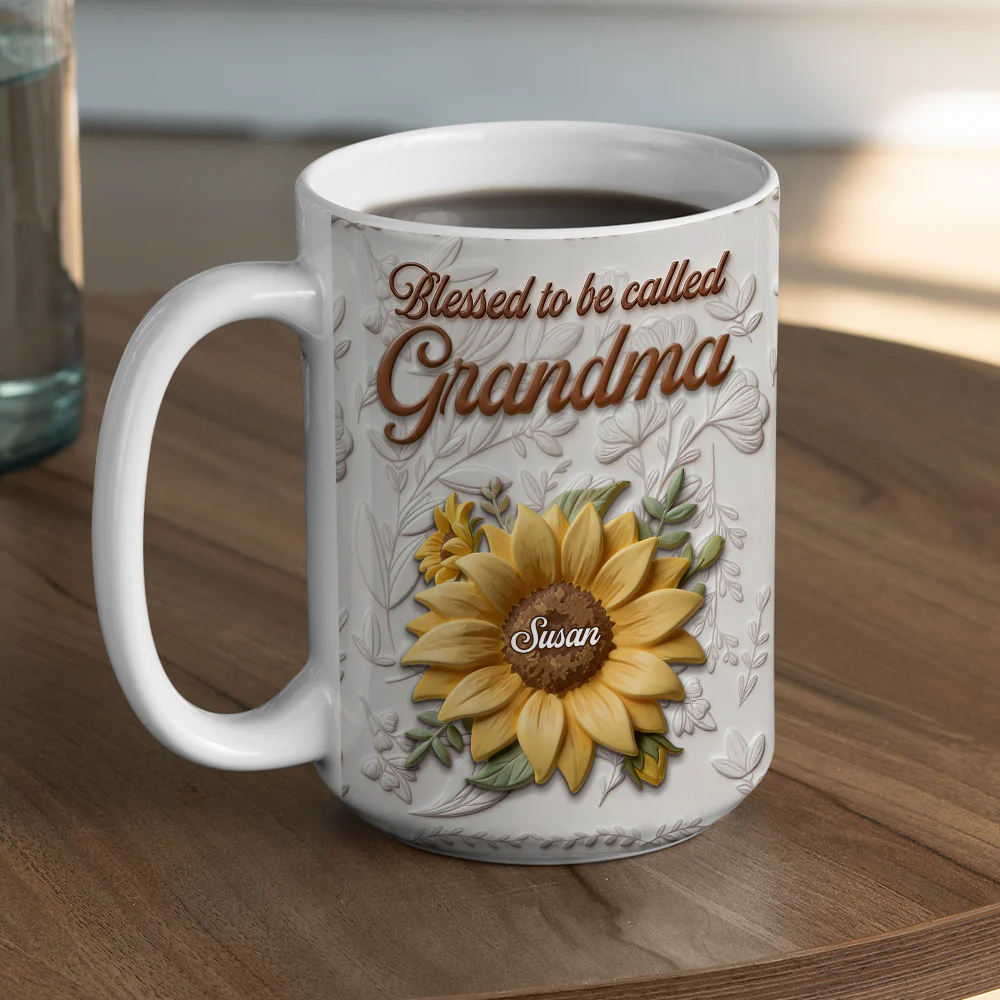 Garden Flower - Personalized Custom 3D Inflated Effect Mug - Image 5