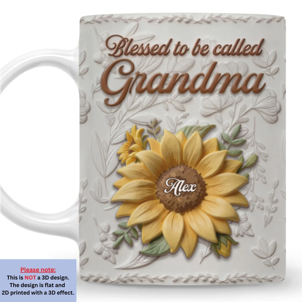 Garden Flower - Personalized Custom 3D Inflated Effect Mug - Image 8