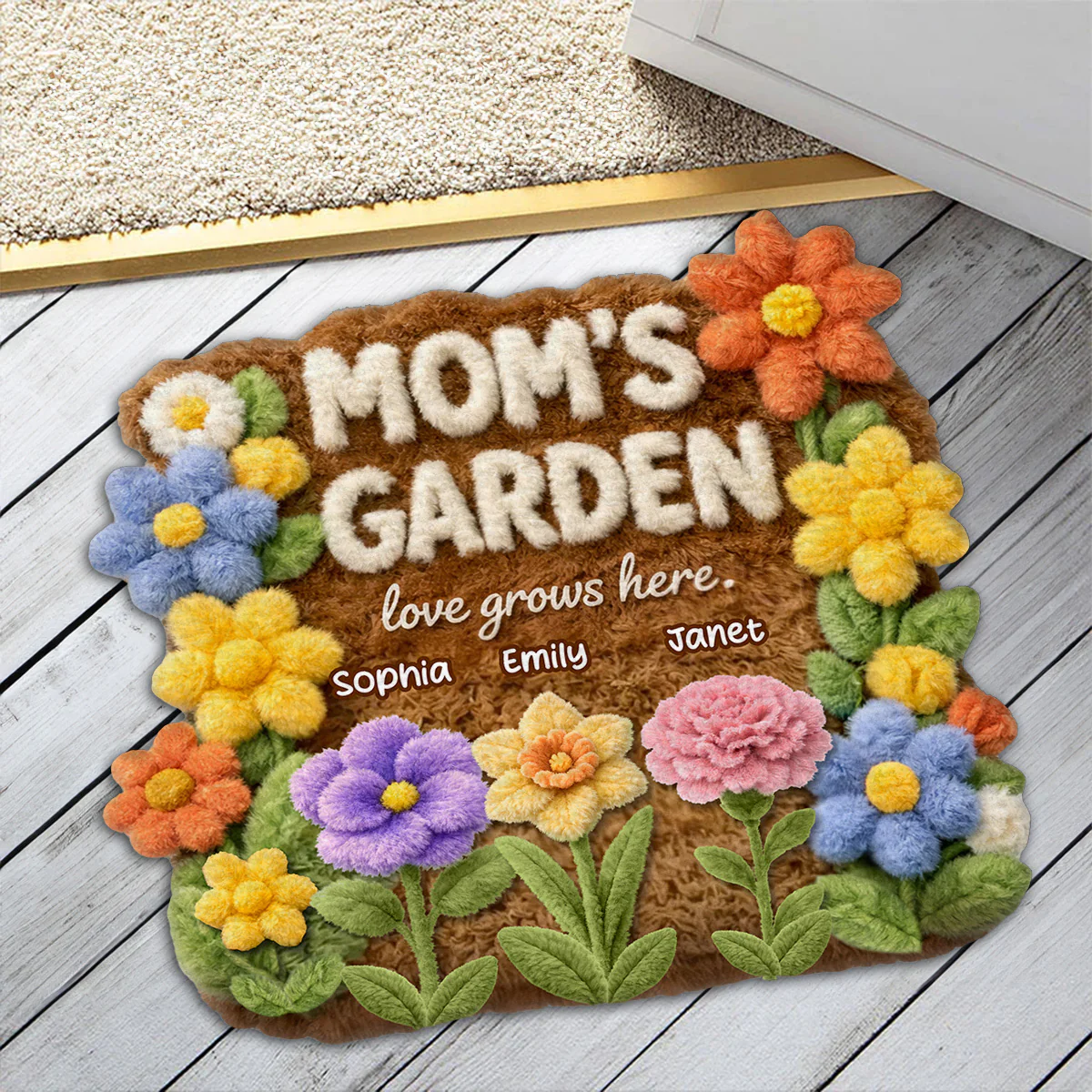 Garden Of Love - Personalized Custom Doormat - Image 2