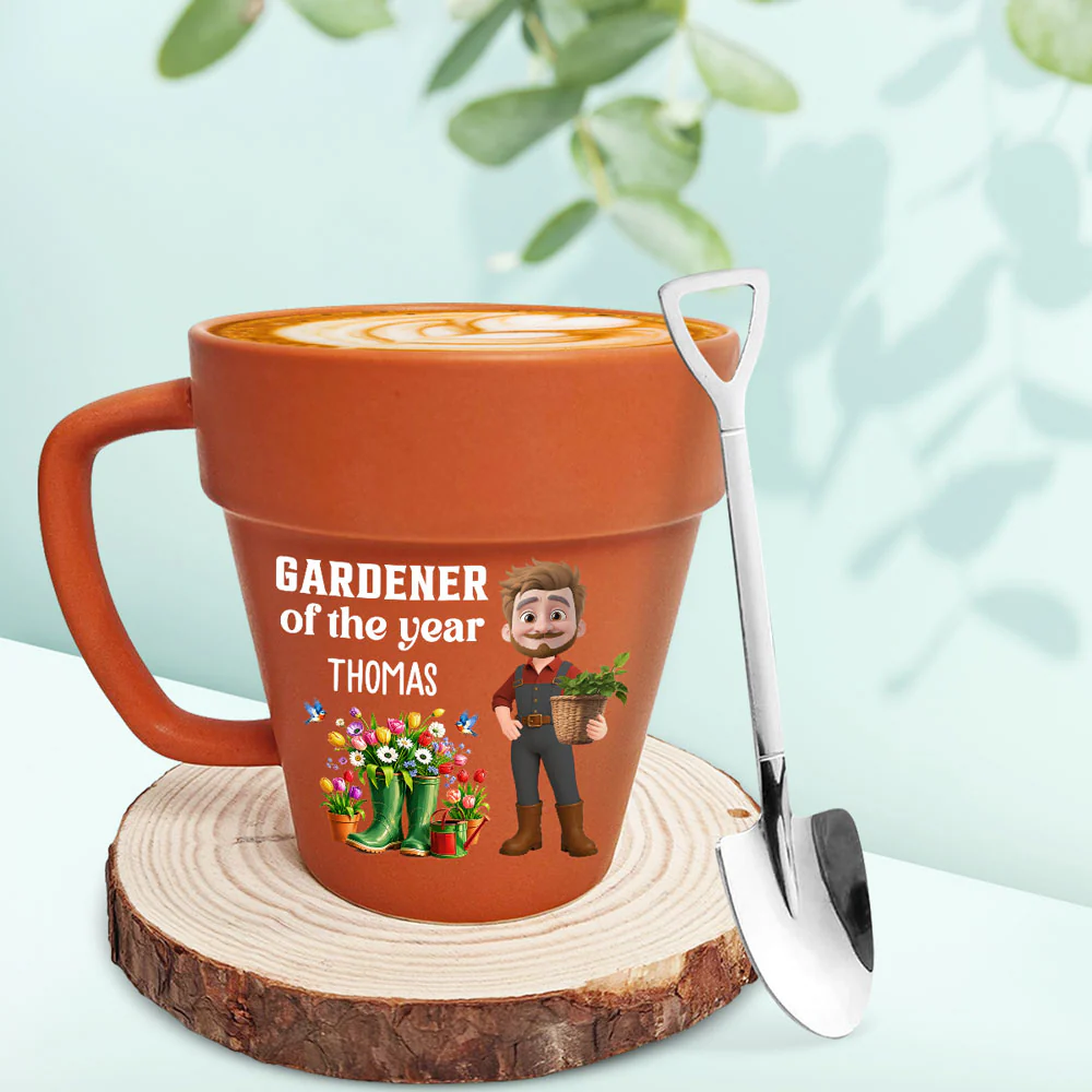 Gardener Of The Year - Personalized Custom Plant Pot Mug - Image 2