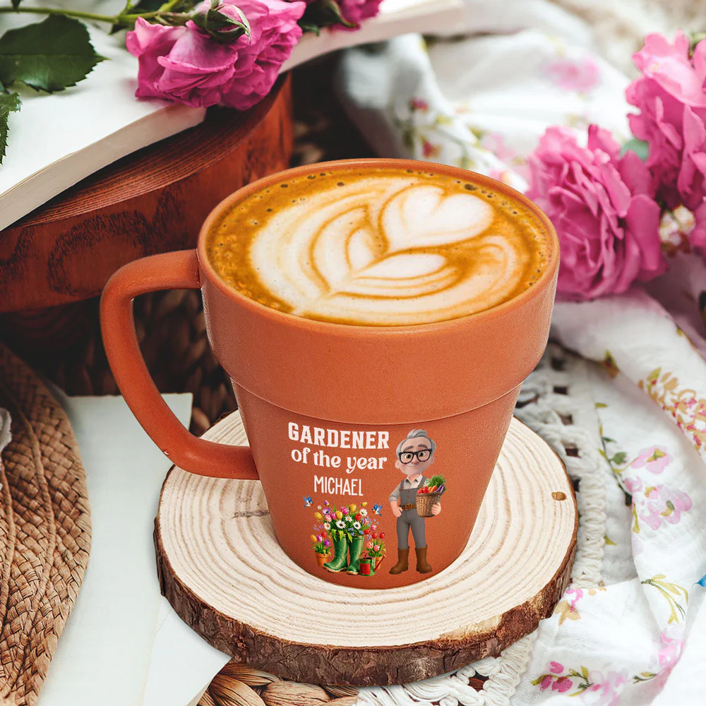 Gardener Of The Year - Personalized Custom Plant Pot Mug - Image 3