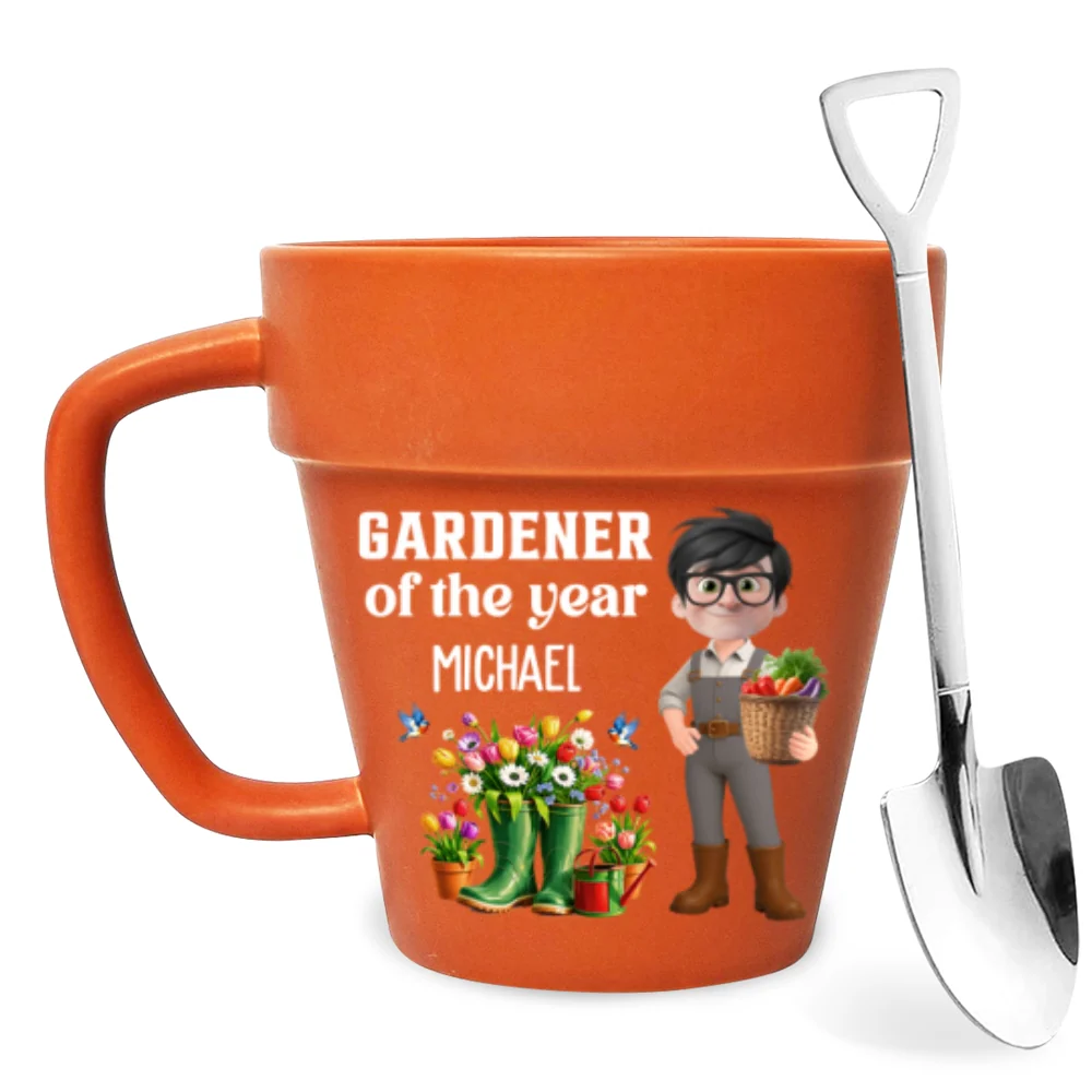 Gardener Of The Year - Personalized Custom Plant Pot Mug - Image 7