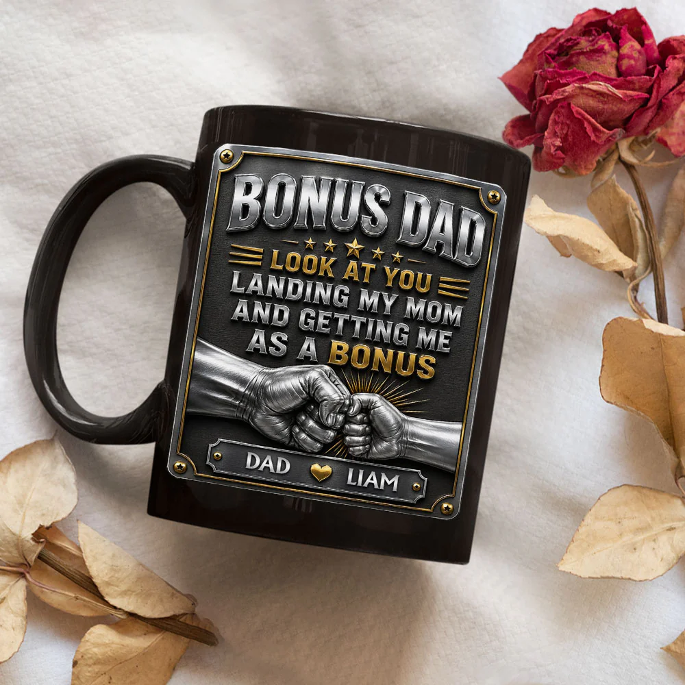 Getting Me As A Bonus - Personalized Custom 3D Effect Mug - Image 4
