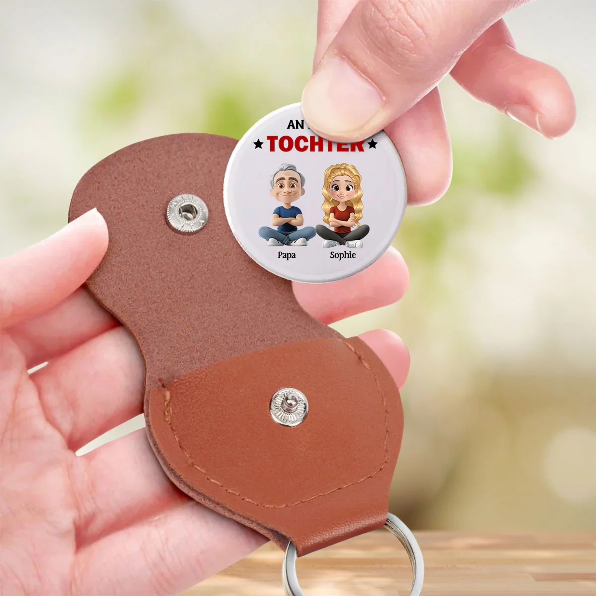 Gib Dein Bestes Tochter - Personalisierte Pocket Umarmung - Image 3