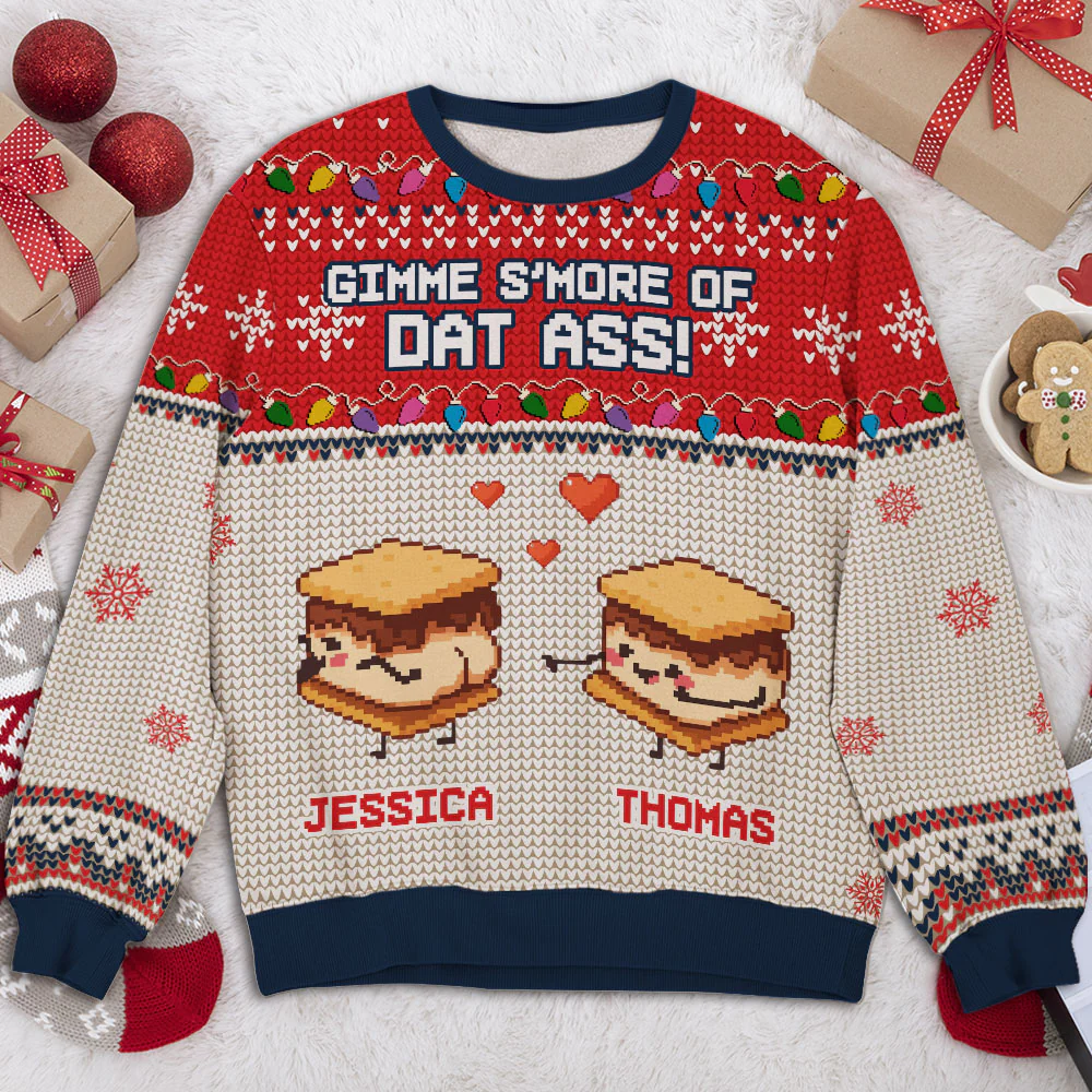 Gimme Some More - Personalized Custom All-Over-Print Sweatshirt - Image 3