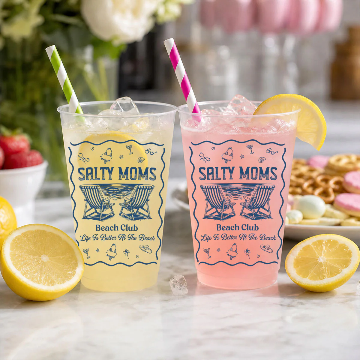 Girls Just Wanna Have Sun - Personalized Custom Frosted Cup - Image 4