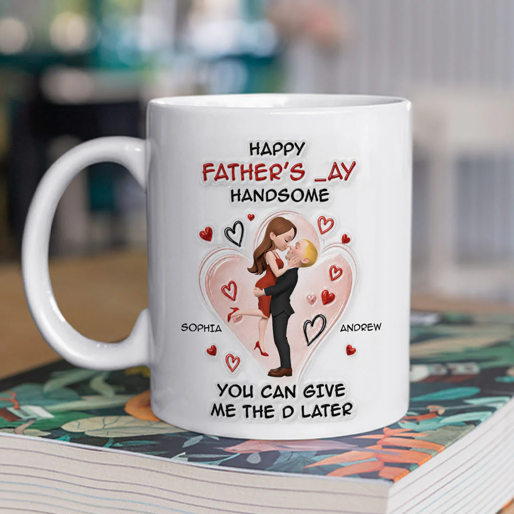 Give Me The D Later - Personalized Custom 3D Inflated Effect Mug - Image 2