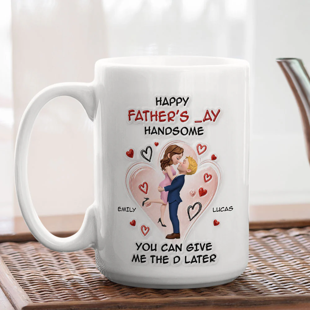 Give Me The D Later - Personalized Custom 3D Inflated Effect Mug - Image 6