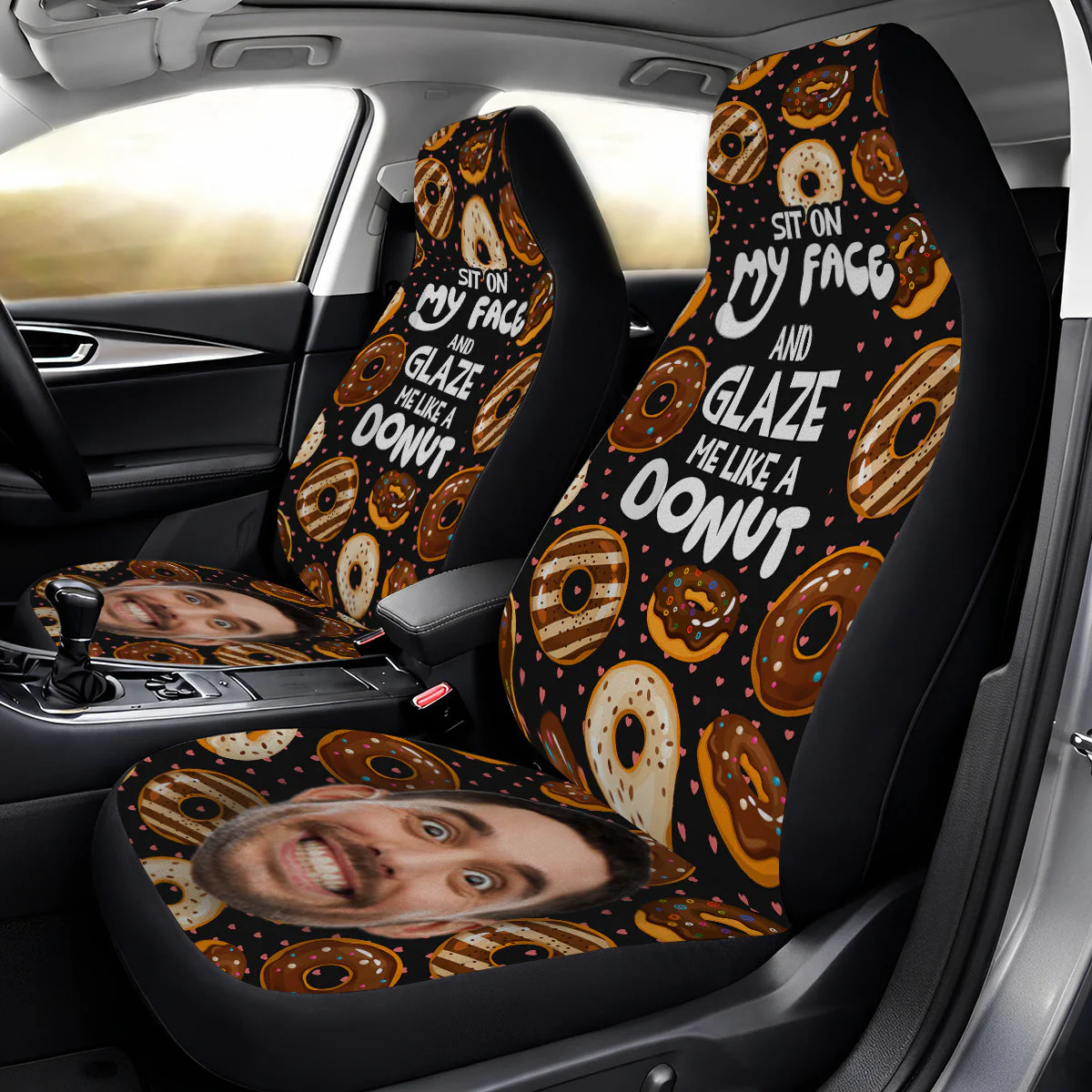 Glaze Me Like A Donut - Personalized Custom Car Seat Cover - Image 2