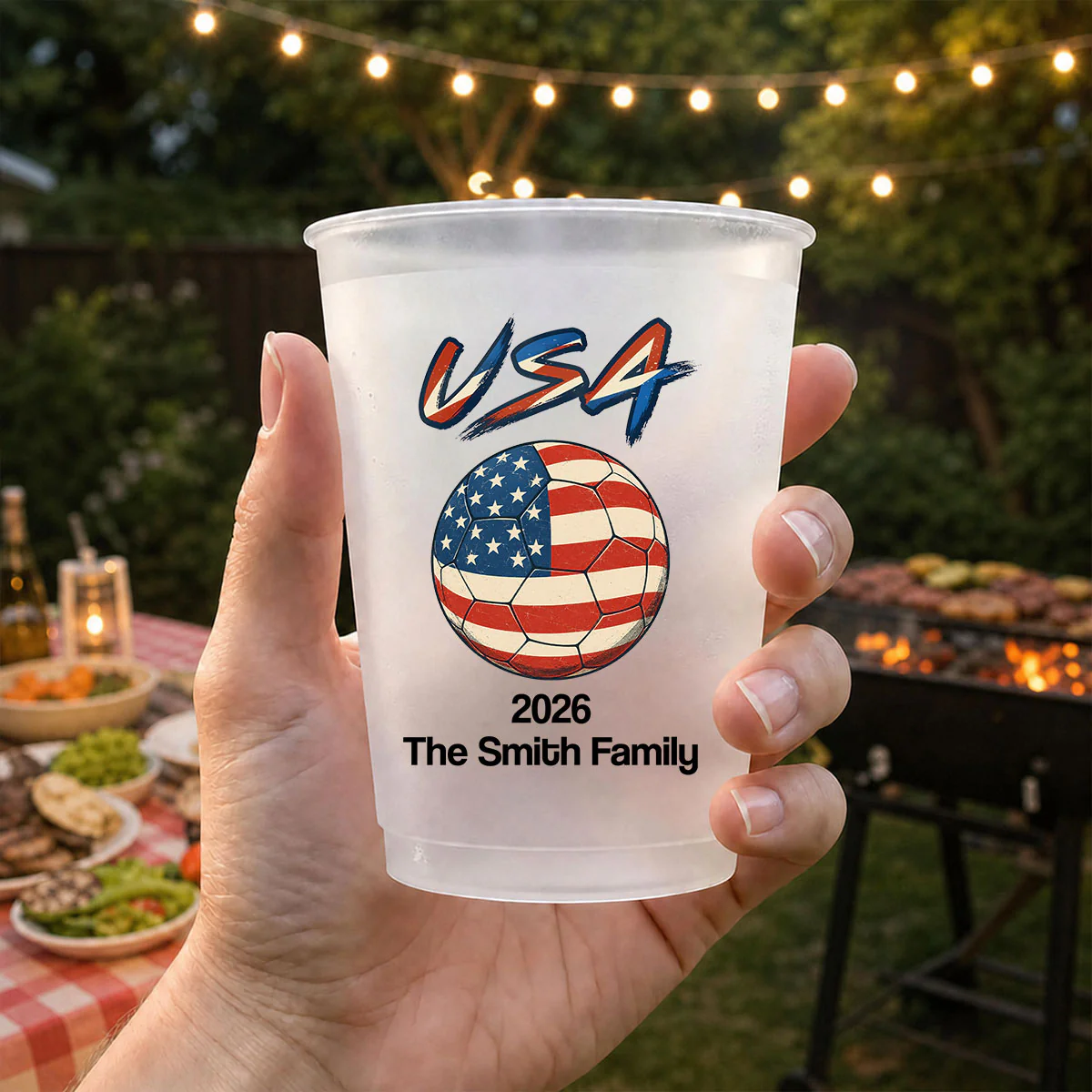 Global Tournament - Personalized Custom Frosted Cup - Image 2