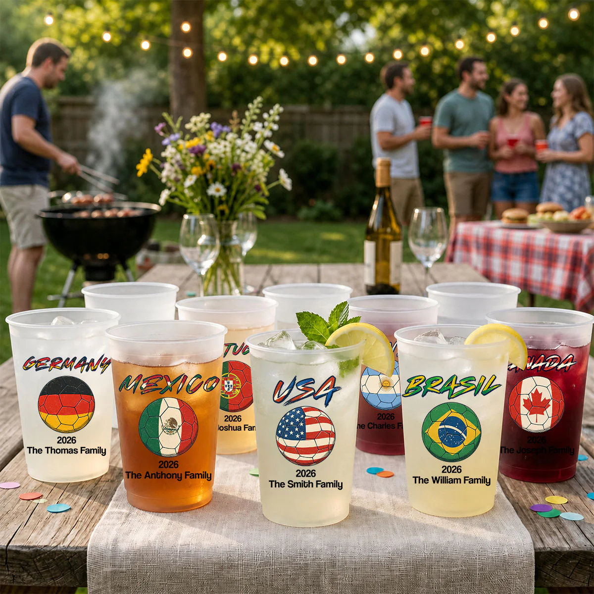 Global Tournament - Personalized Custom Frosted Cup - Image 5
