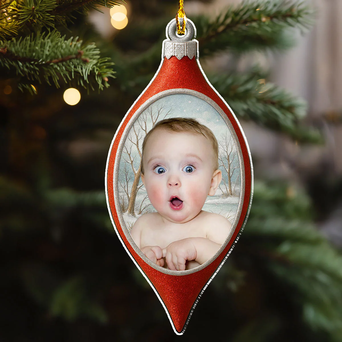Glowing LED - Personalized Custom Acrylic Ornament
