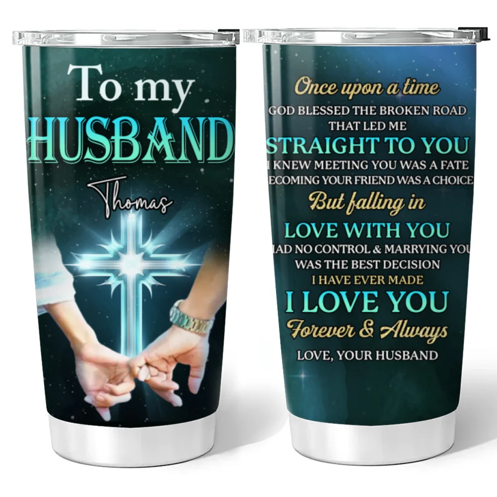 God Blessed The Broken Road - Personalized Custom Tumbler - Image 6