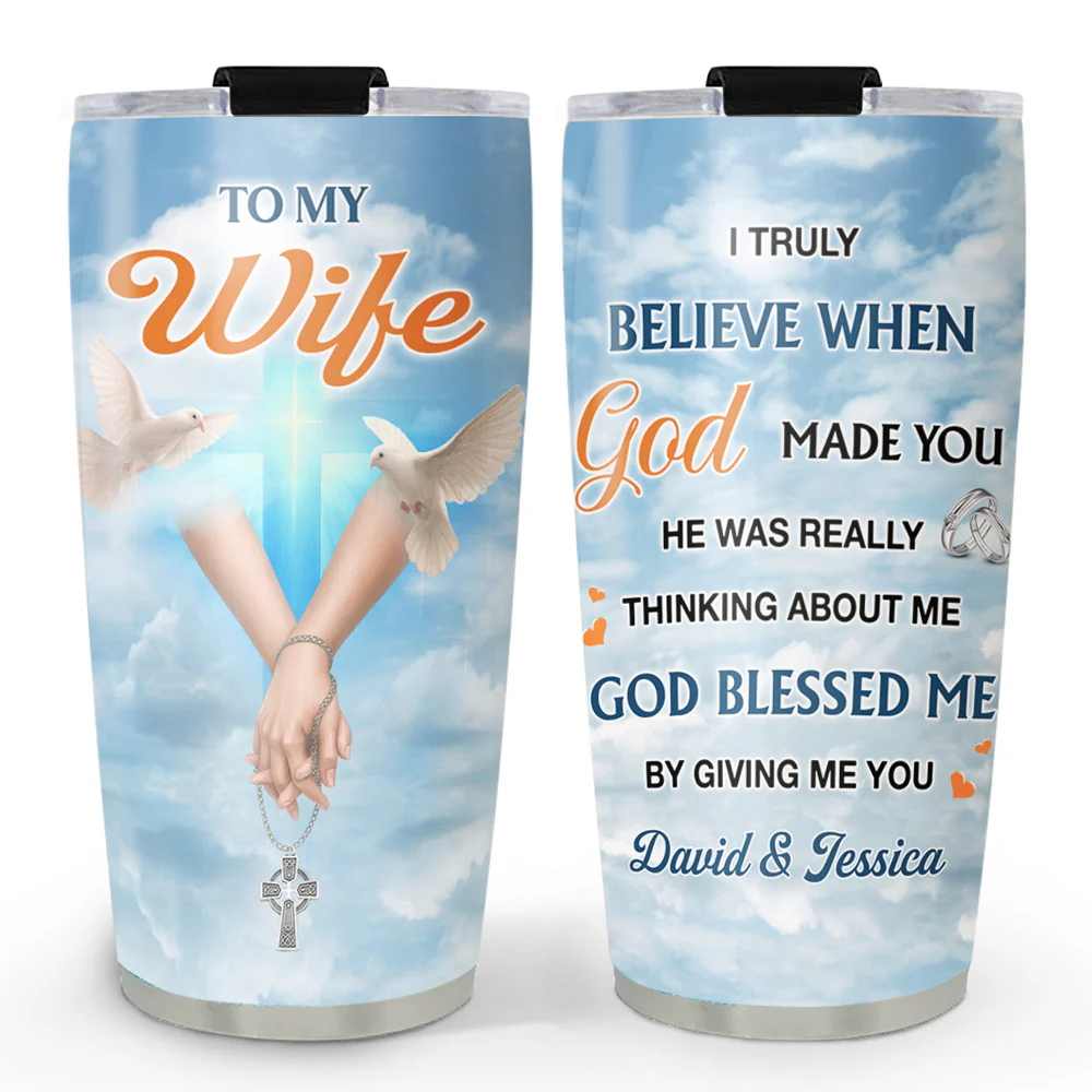 God Gave Me You - Personalized Custom Tumbler