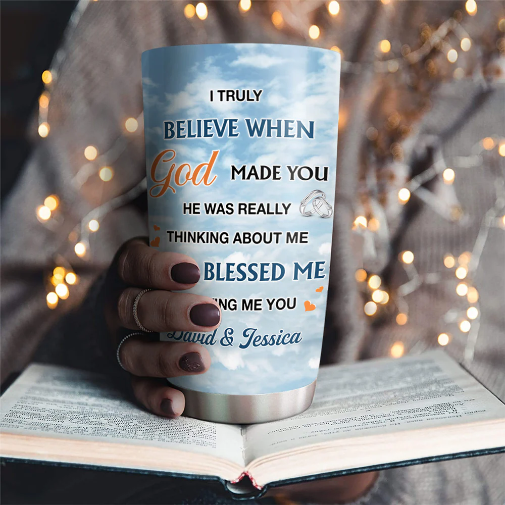 God Gave Me You - Personalized Custom Tumbler - Image 3