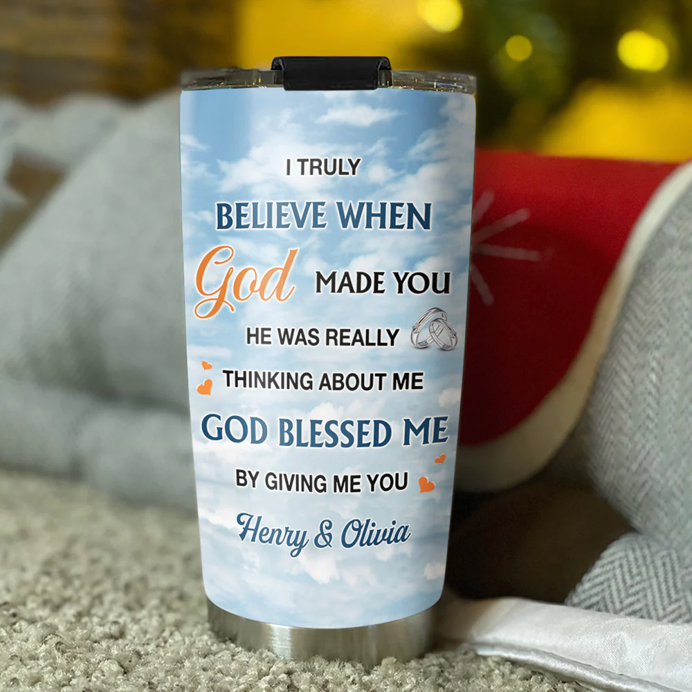 God Gave Me You - Personalized Custom Tumbler - Image 4