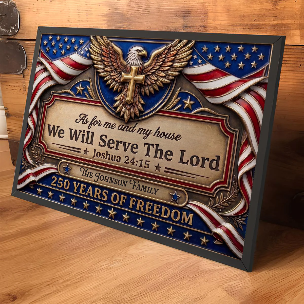 God Leads Our Family Forward - Personalized Custom Poster - Image 3