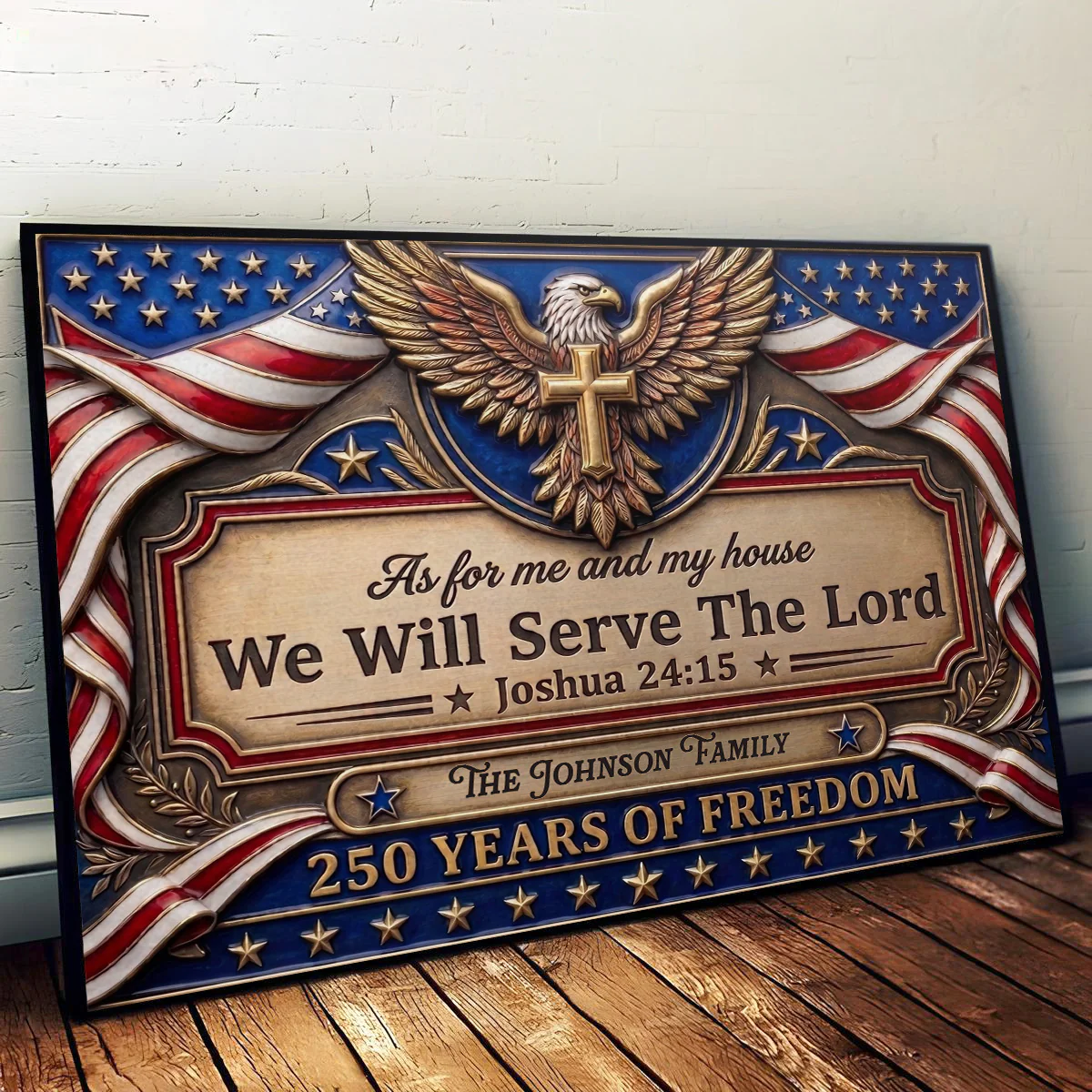 God Leads Our Family Forward - Personalized Custom Poster - Image 4