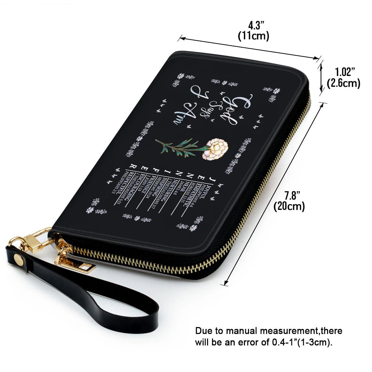 God Says I Am - Personalized Custom Leather Wallet - Image 4