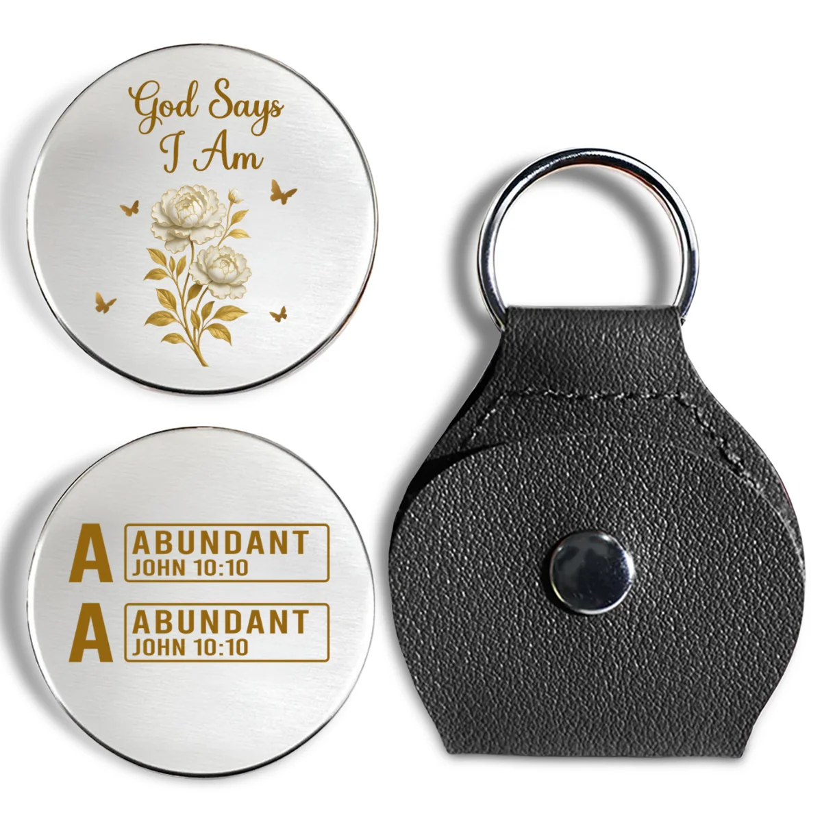God Says I Am - Personalized Custom Pocket Hug - Image 7