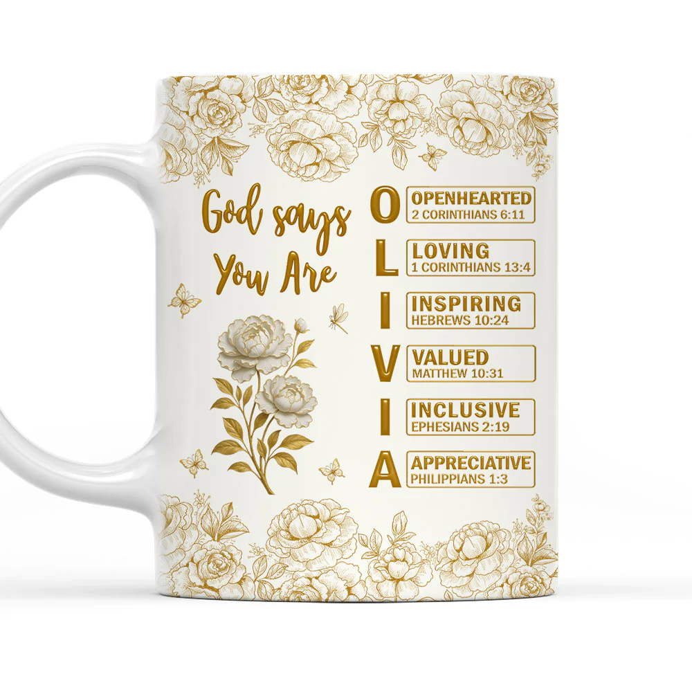 God Says You Are Bible - Personalized Custom Mug