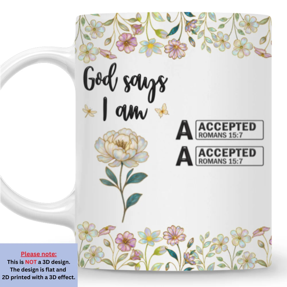 God Says You Are Mother Of Pearl - Personalized Custom Coffee Mug - Image 6