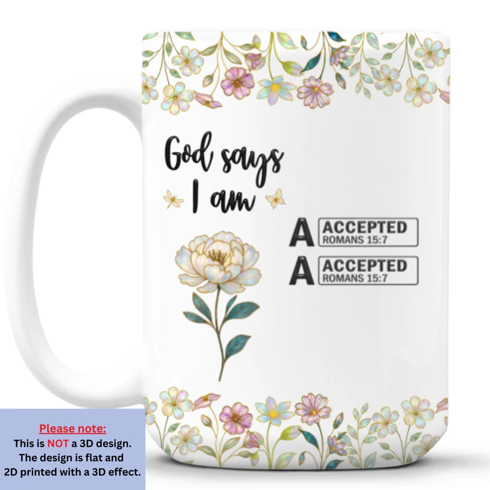 God Says You Are Mother Of Pearl - Personalized Custom Coffee Mug - Image 7