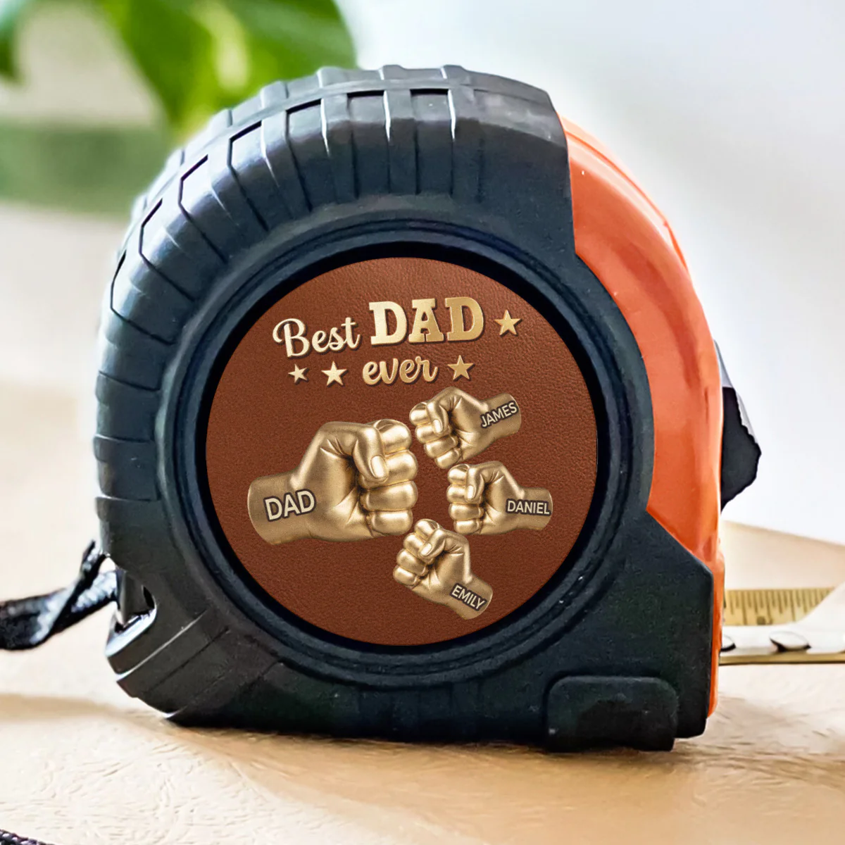 Gold Best Dad - Personalized Custom Tape Measure