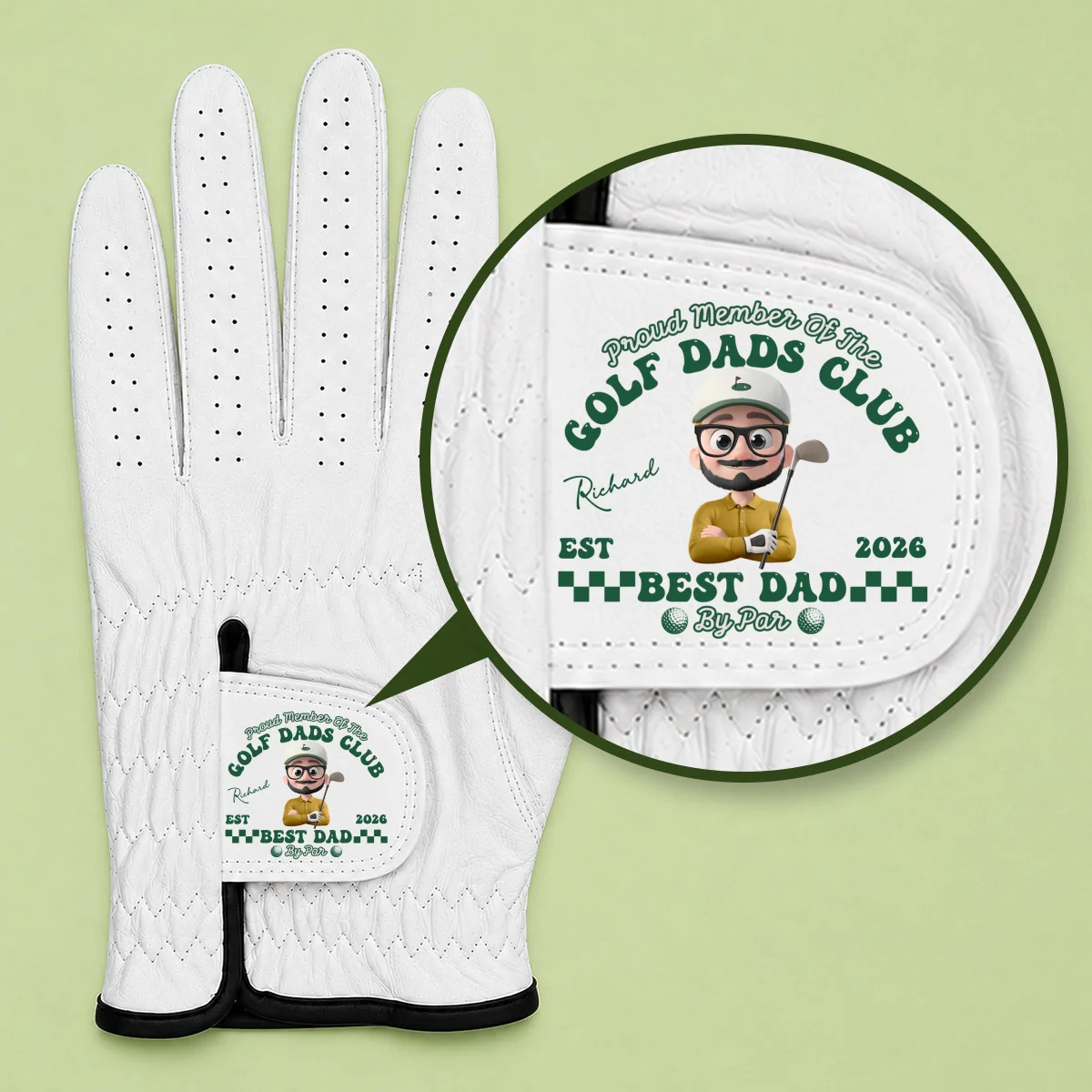 Golf Dads Club - Personalized Custom Golf Glove - Image 7