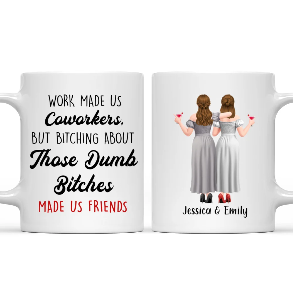 Gossip Turned Coworkers Into Friends - Personalized Custom Coffee Mug - Image 7