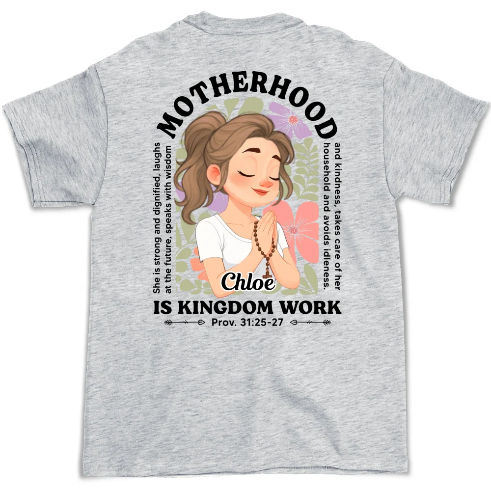 Grace Defines Her Motherhood - Personalized Custom Shirt - Image 7