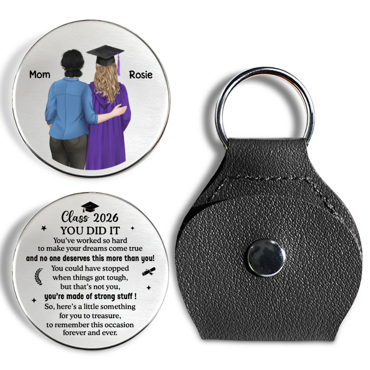Graduation Gift You Did It - Personalized Custom Pocket Hug - Image 7