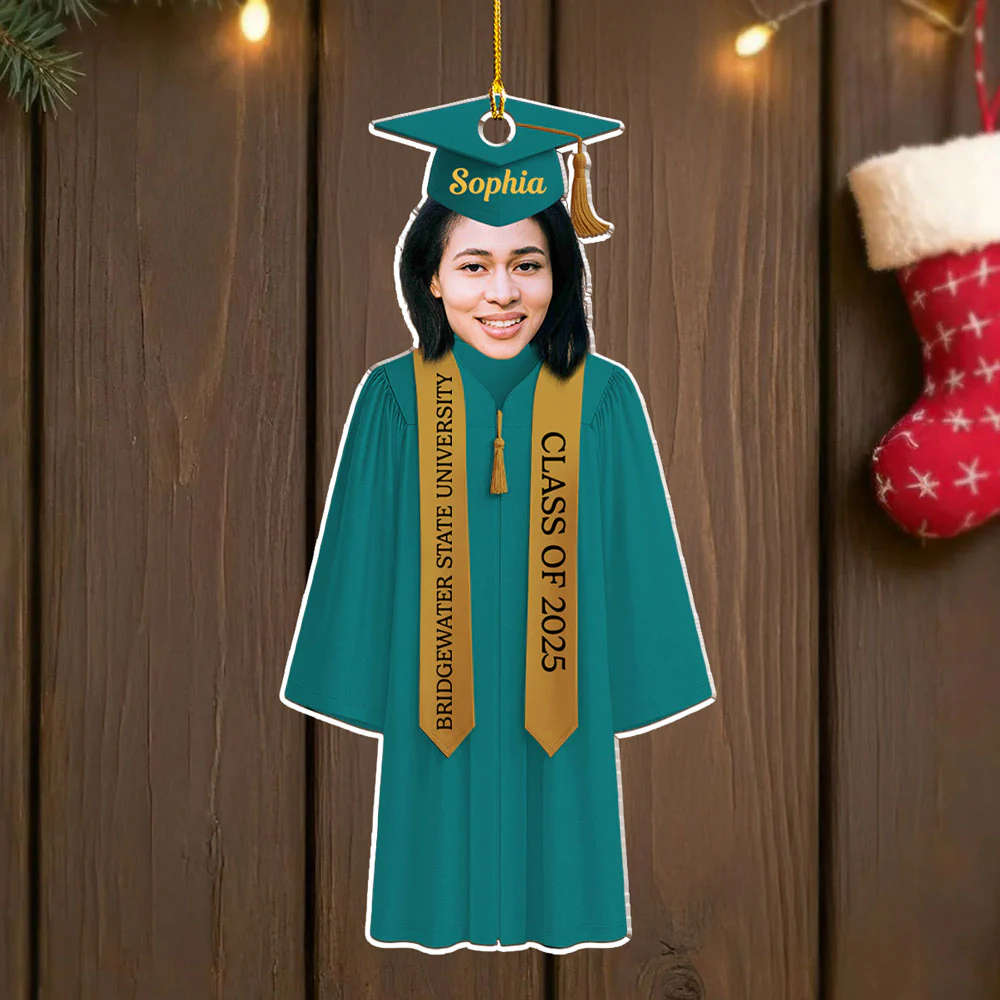 Graduation In This Year - Personalized Custom Acrylic Ornament - Image 3