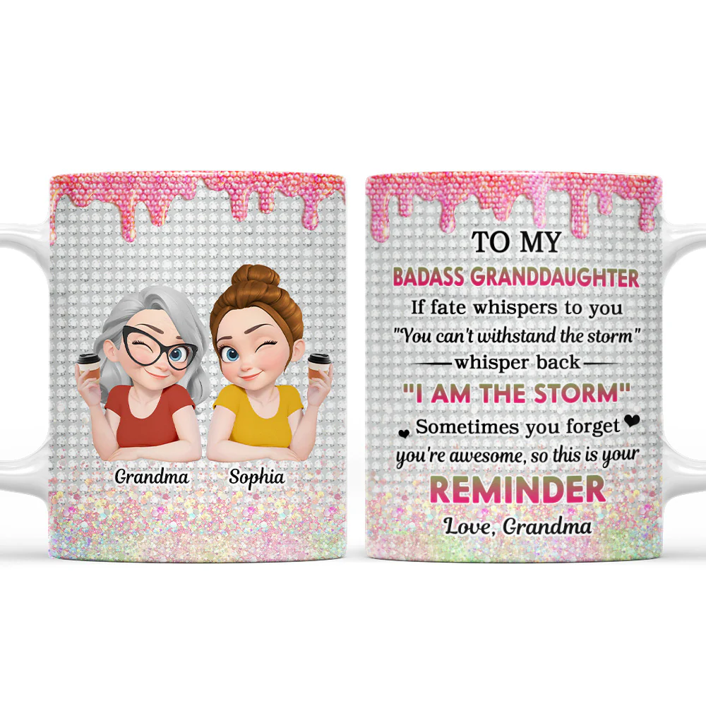 Granddaughter Who Breaks Barriers - Personalized Custom Coffee Mug