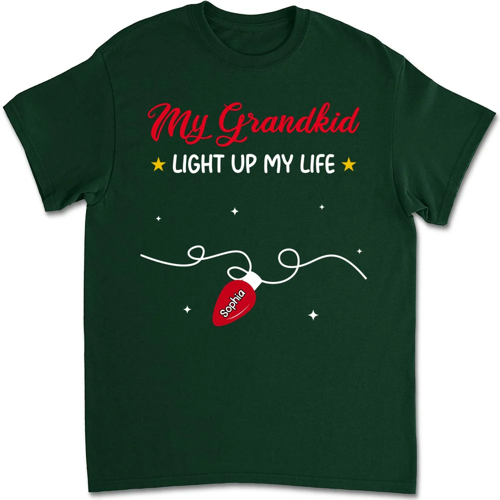 Grandkids Light Up My Life - Personalized Custom Shirt - Image 8