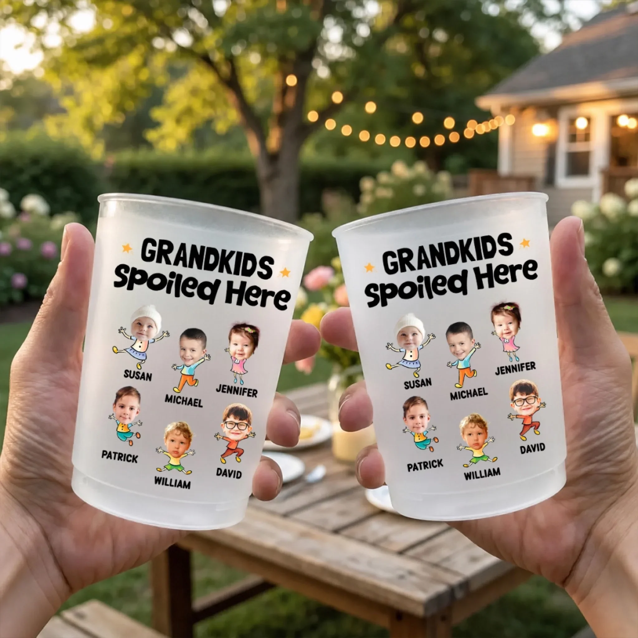 Grandkids Spoiled Here - Personalized Custom Frosted Cup - Image 4