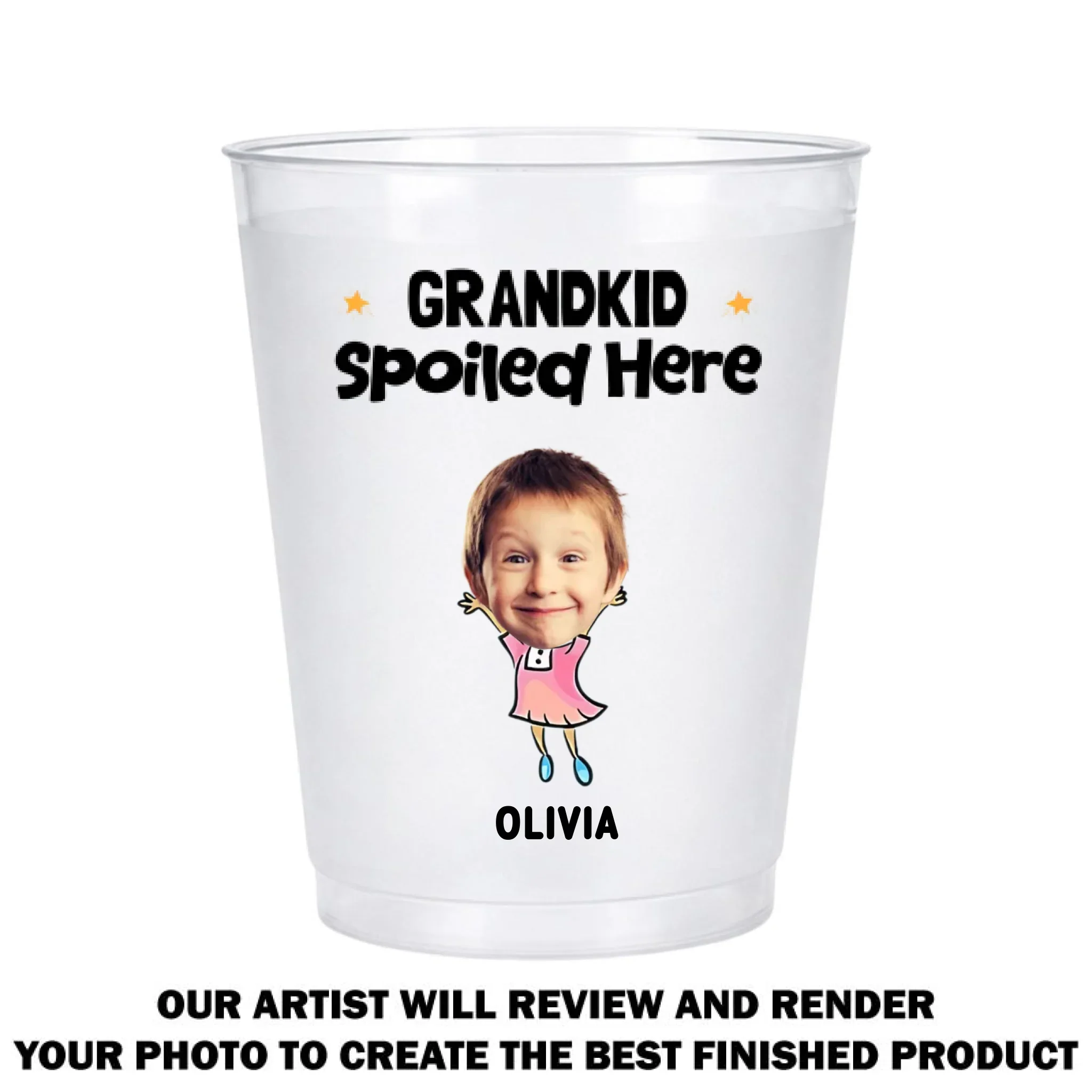 Grandkids Spoiled Here - Personalized Custom Frosted Cup - Image 7