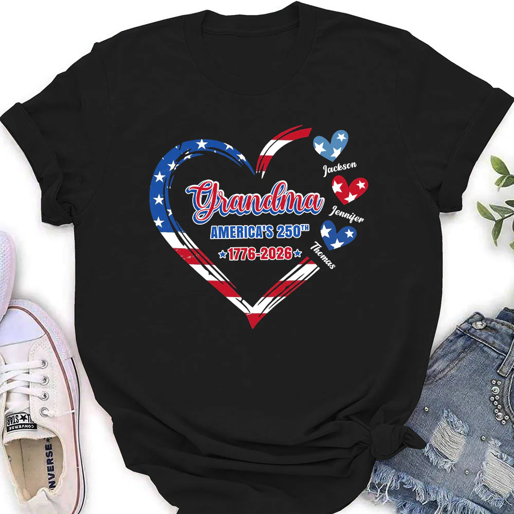 Grandma America 250th Anniversary - Personalized Custom Shirt - Image 3