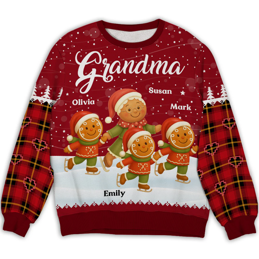 Grandma Belongs To Cookies - Personalized Custom All-Over-Print Sweatshirt