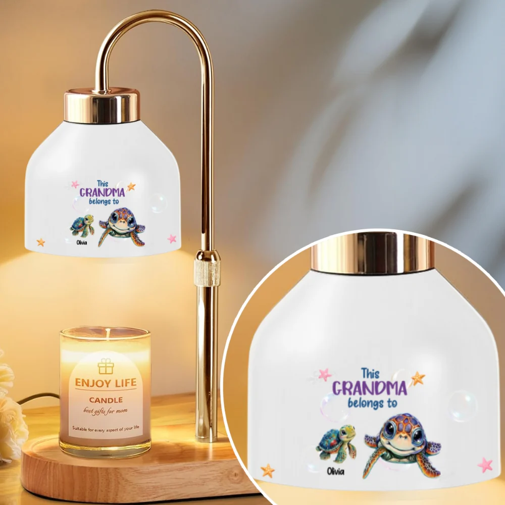 Grandma Belongs To - Personalized Custom Candle Warmer Lamp - Image 7