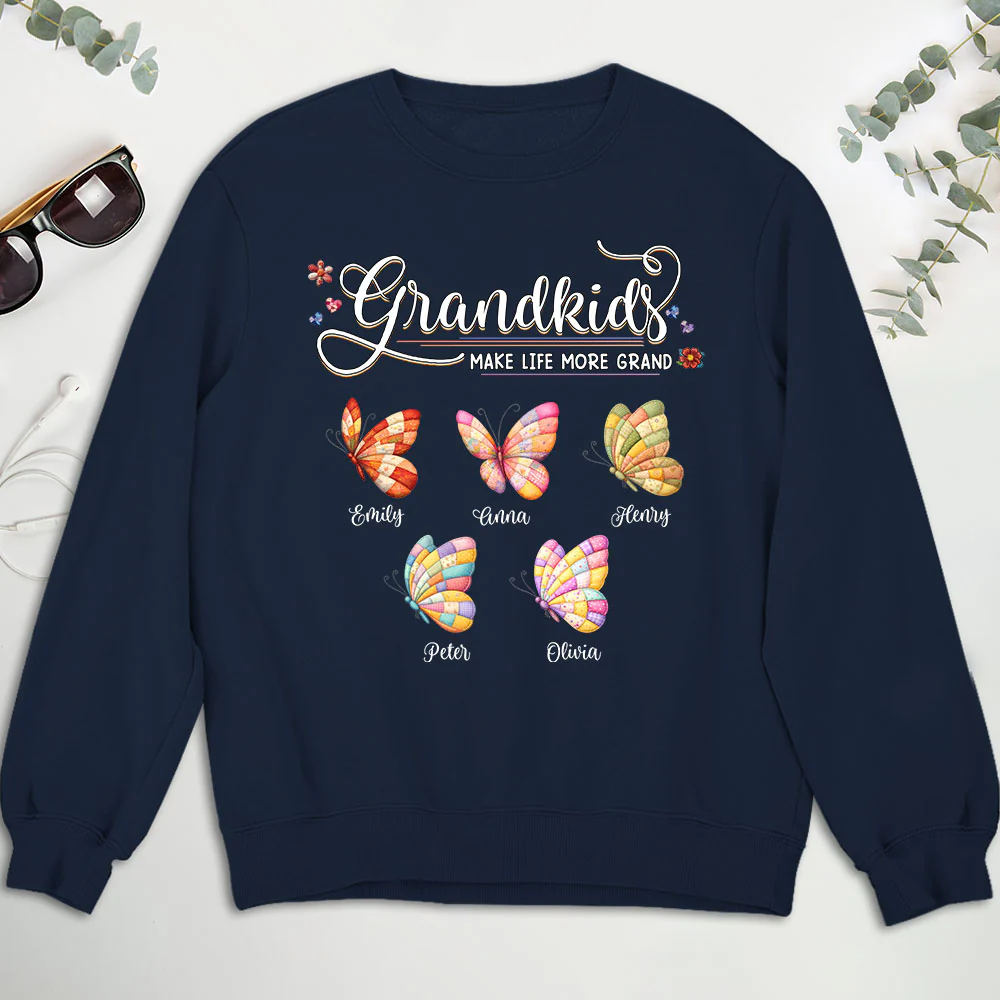 Grandma Butterflies - Personalized Custom Shirt - Image 10