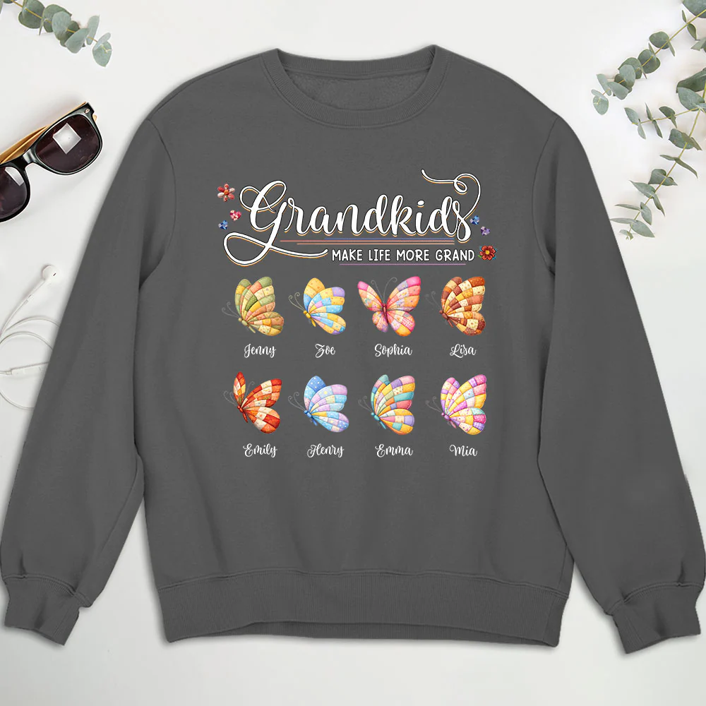 Grandma Butterflies - Personalized Custom Shirt - Image 11