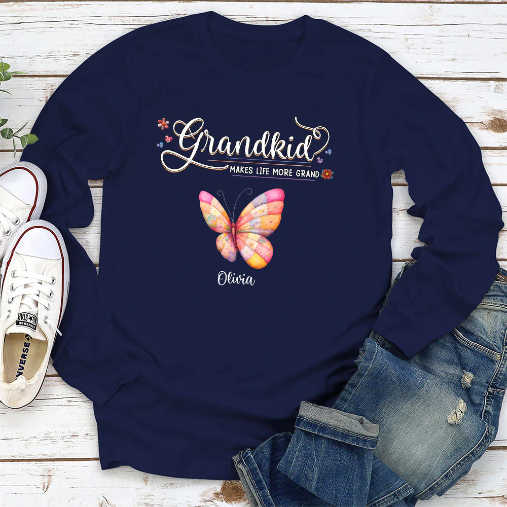 Grandma Butterflies - Personalized Custom Shirt - Image 8