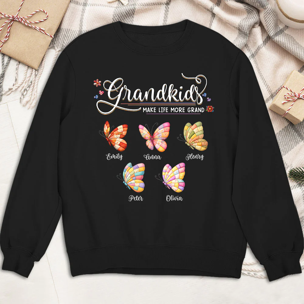 Grandma Butterflies - Personalized Custom Shirt - Image 9