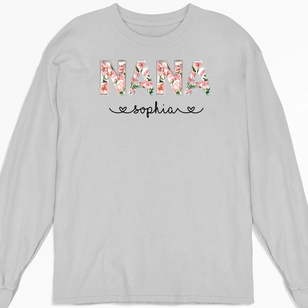 Grandma Custom Birth Month Flower - Personalized Custom Shirt - Image 12