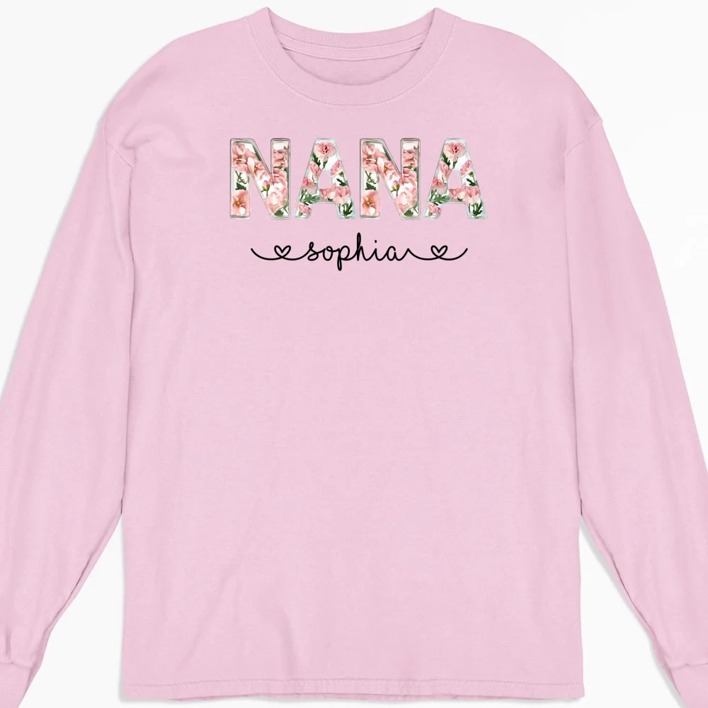 Grandma Custom Birth Month Flower - Personalized Custom Shirt - Image 13