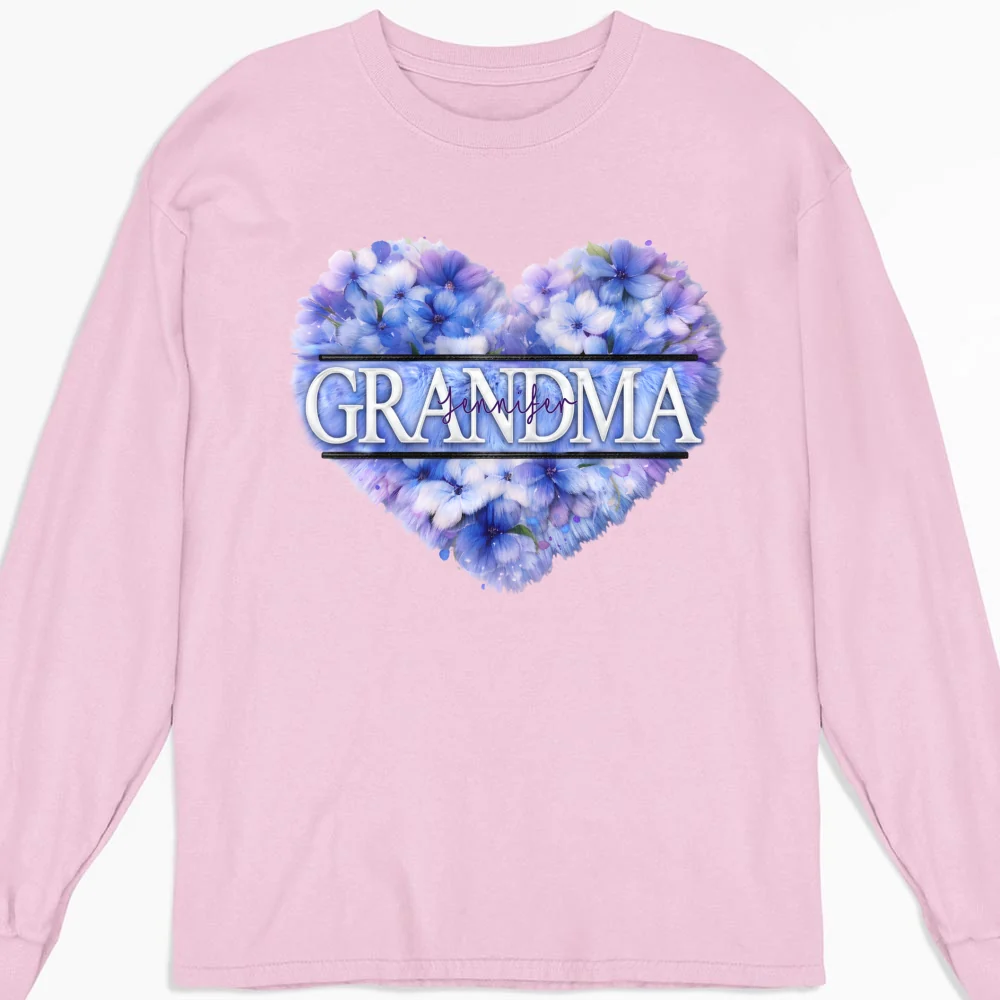 Grandma Custom Birth Month Flower - Personalized Custom Shirt - Image 11